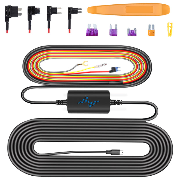 Dashcam Hardwire Kit for 24 Hours Recording (Mini USB)